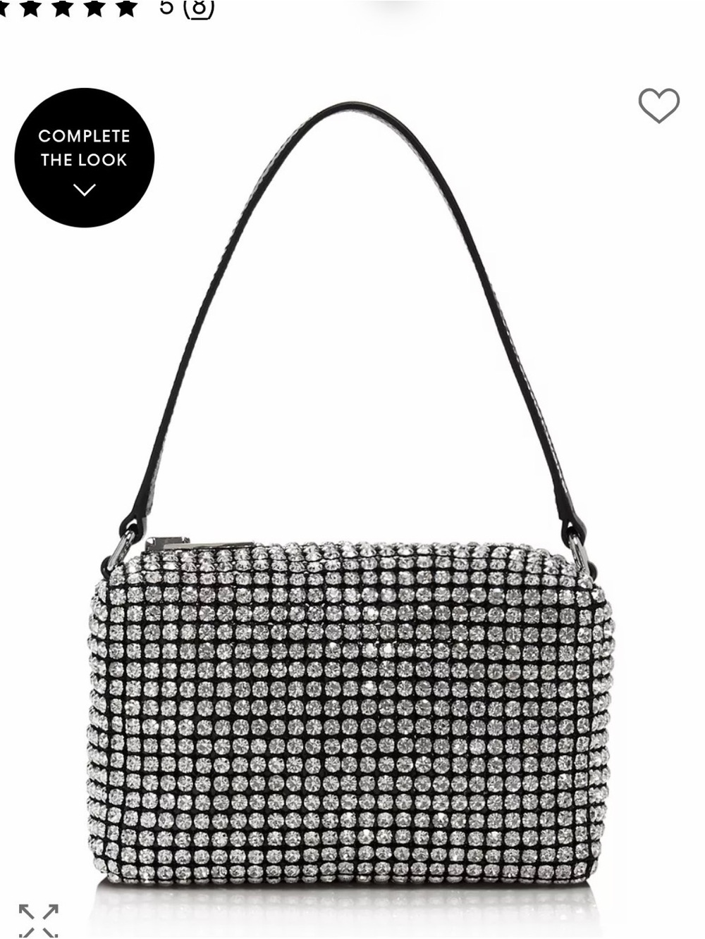 HEIRESS POUCH IN CRYSTAL MESH